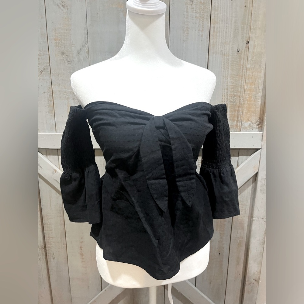Mink Pink 3/4 Slv Off Shoulder Top Size XS